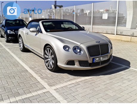 S Bl 7777 Bentley Continental Gtc Stuttgart City German License Plate
