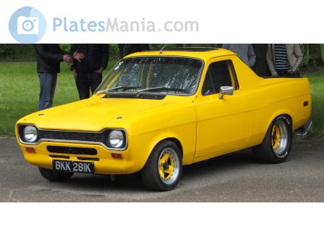 Bkk 281k Ford Escort Maidstone License Plate Of The Great Britain