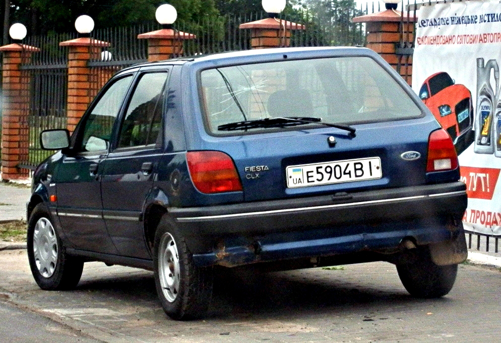 е 5904 ВІ, Ford Fiesta 3rd gen (Classic) 3-door Hatch (FAJ; BE13), 1989–1997