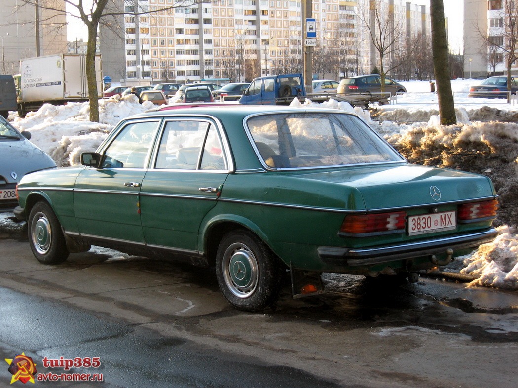3830 MX, Mercedes-Benz E-Klasse 200–300 Sedan (W123), 1975­–1986