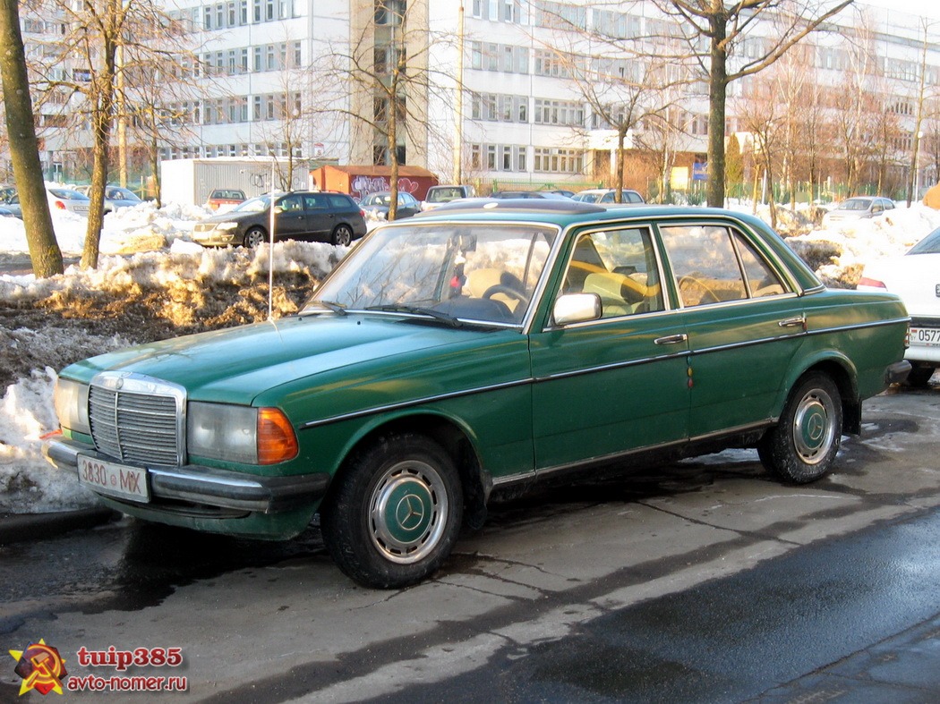 3830 MX, Mercedes-Benz E-Klasse 200–300 Sedan (W123), 1975­–1986