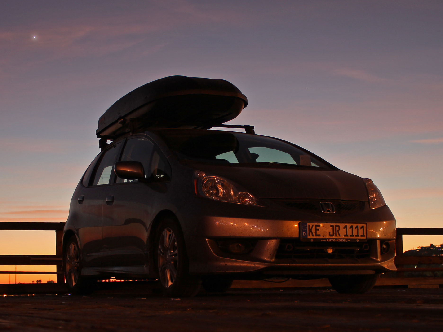 KE JR 1111, License plate without vehicle 