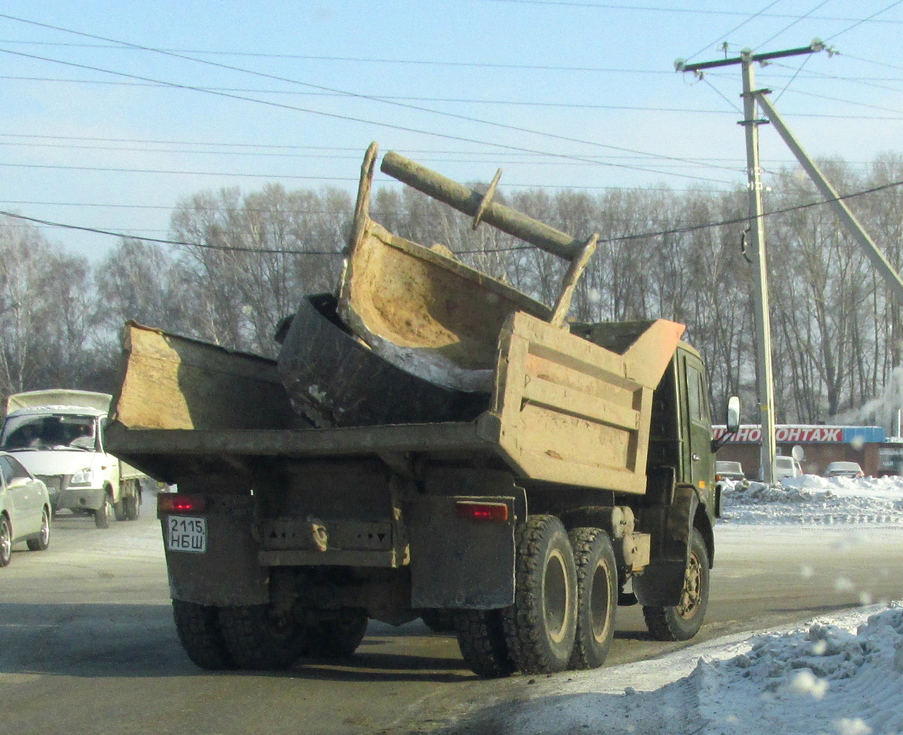 КАМАЗ 5511 укладчик асфальта