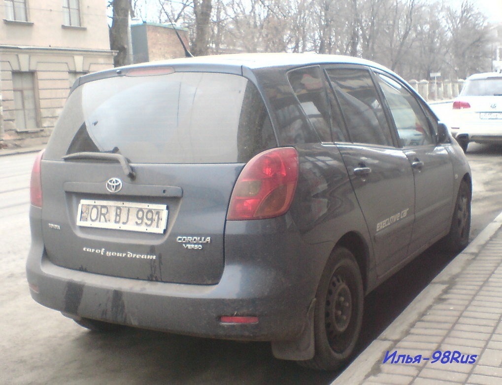 OR BJ 991, Toyota Corolla Verso 1st gen (E120), 2001–2004