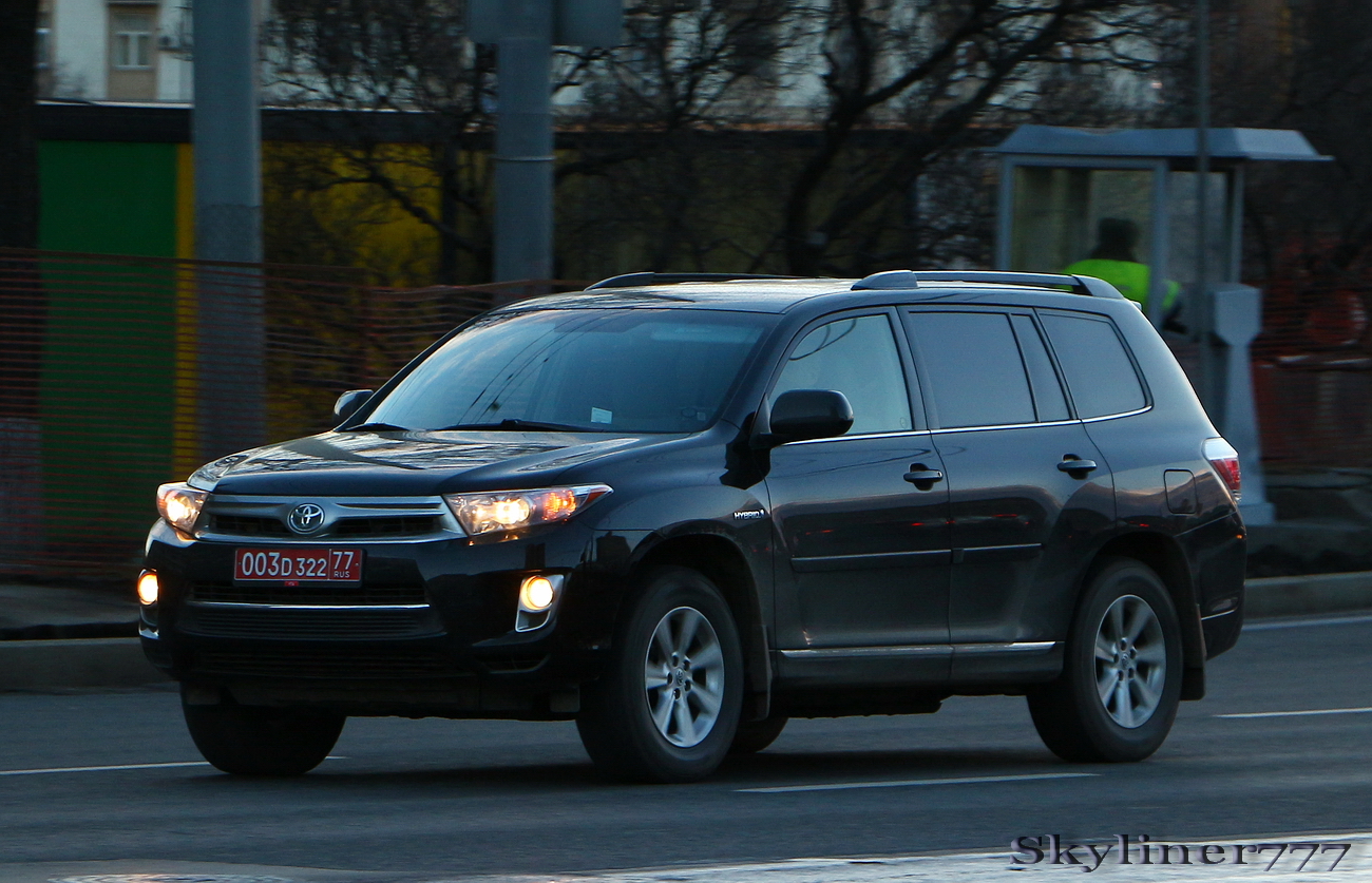 003 D 322 77, Toyota Highlander 