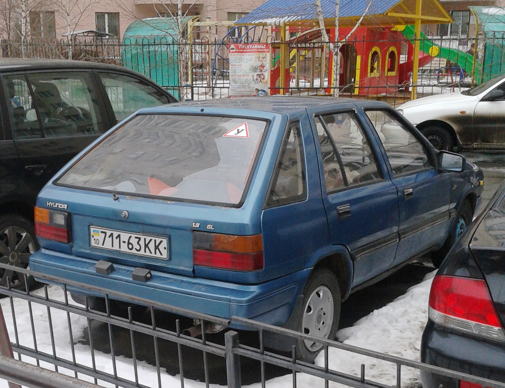 10 711-63 KK, Hyundai Pony 3rd gen 5-door Hatch (X1; EU-market), 1985–1989