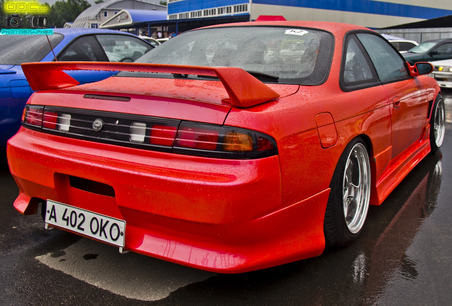 Nissan Silvia s14 желтая