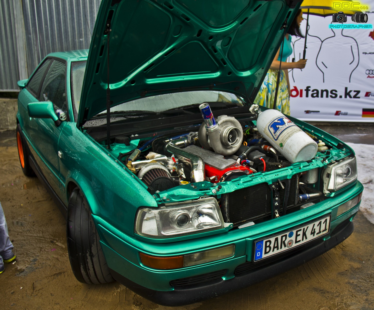 BAR EK 411, License plate without vehicle 