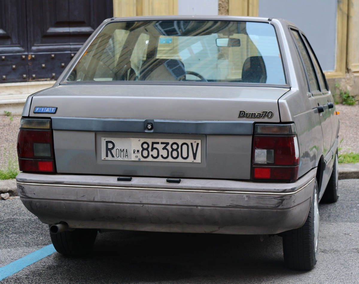 Roma 85380V, FIAT Duna 1st gen Sedan (154/155), 1986–1981 (–2000 for AR-market)
