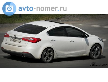 а034аа777, Kia K3
