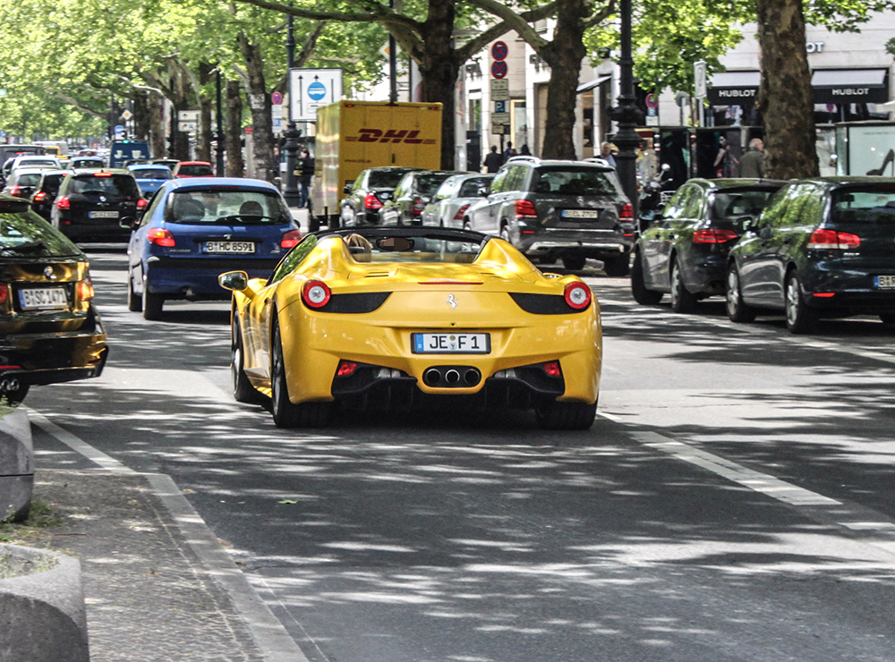 JE F 1, Ferrari 458 1st gen Spider (F142), 2011–2015