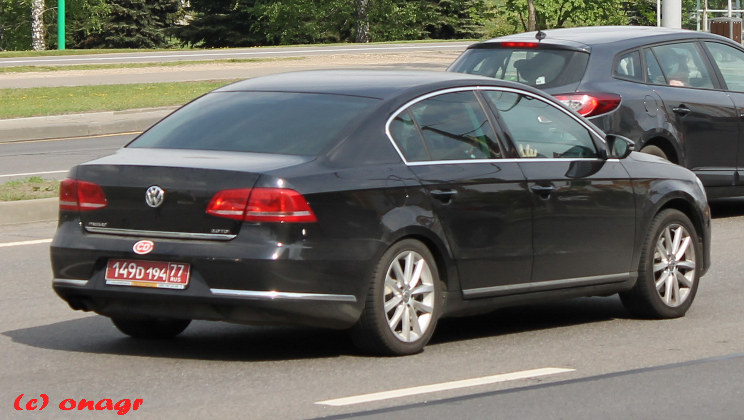 149 D 194 77, Volkswagen Passat 7th gen Sedan (B7; 3C; Global-market), 2010–2015
