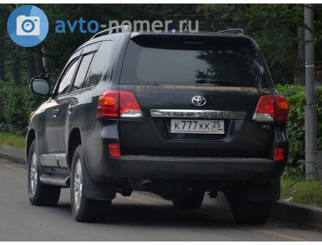 к777кк25, Toyota Land Cruiser