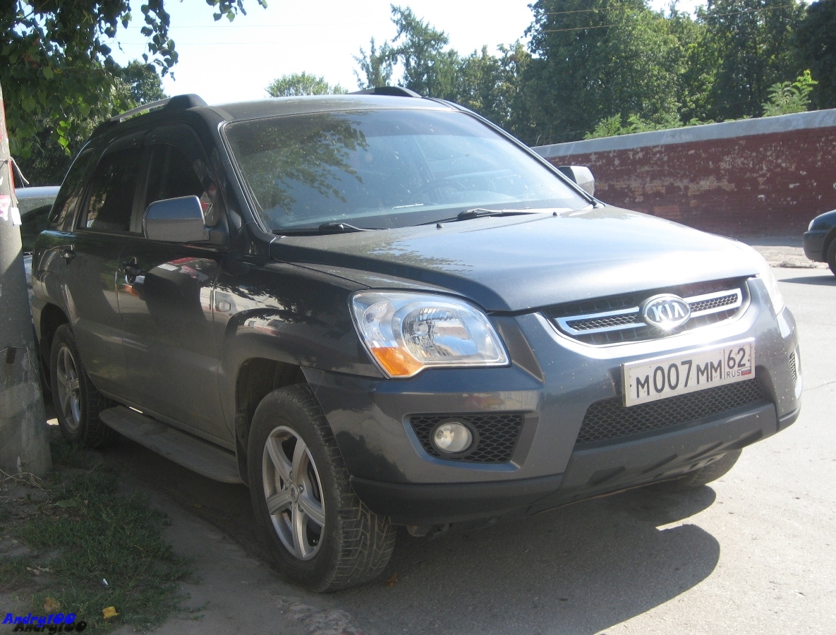 м 007 мм 62, Kia Sportage 2nd gen (KM), 1st facelift, 2008–2010 (–2013 for CN-market)