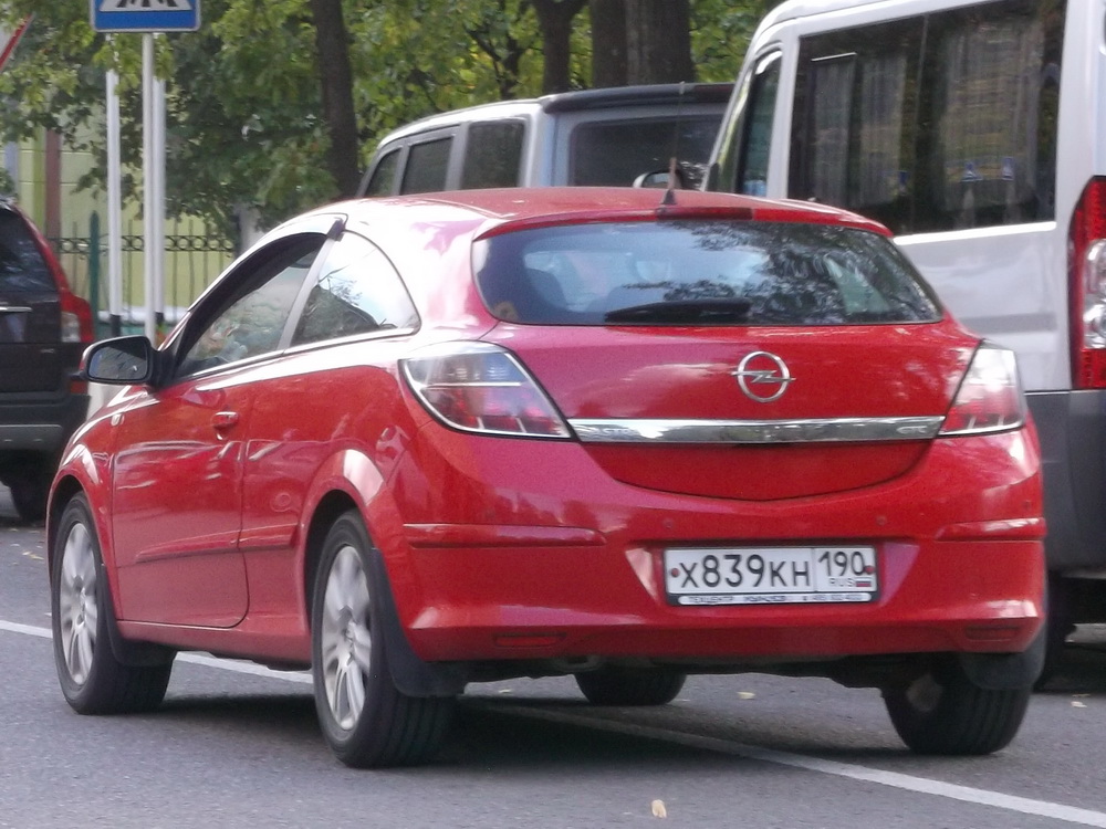 х 839 кн 190, Opel Astra 3rd gen GTC 3-door Hatch (H; A04), 2005–2011
