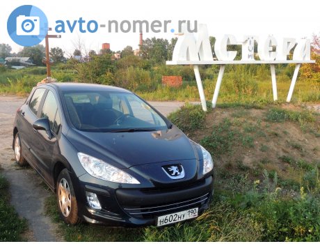 н602ну190, Peugeot 308