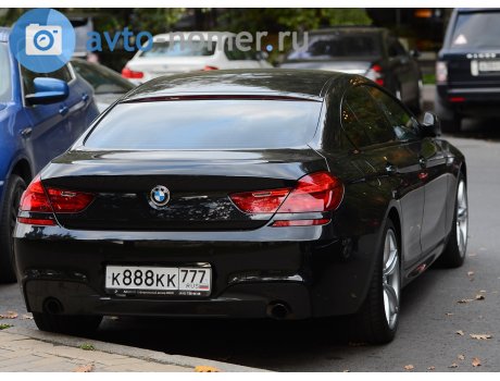 к888кк777, BMW 6 Series