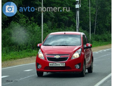 а653кк125, Chevrolet Spark