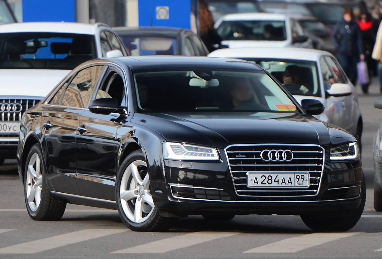а 284 аа 99, Audi A8 3rd gen (D4/4H), facelift, 2013–2018