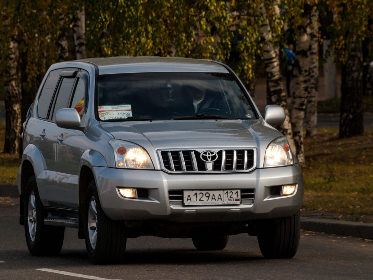 а 129 аа 121, Toyota Land Cruiser Prado 3rd gen 5-door SUV (J120), 2002–2009