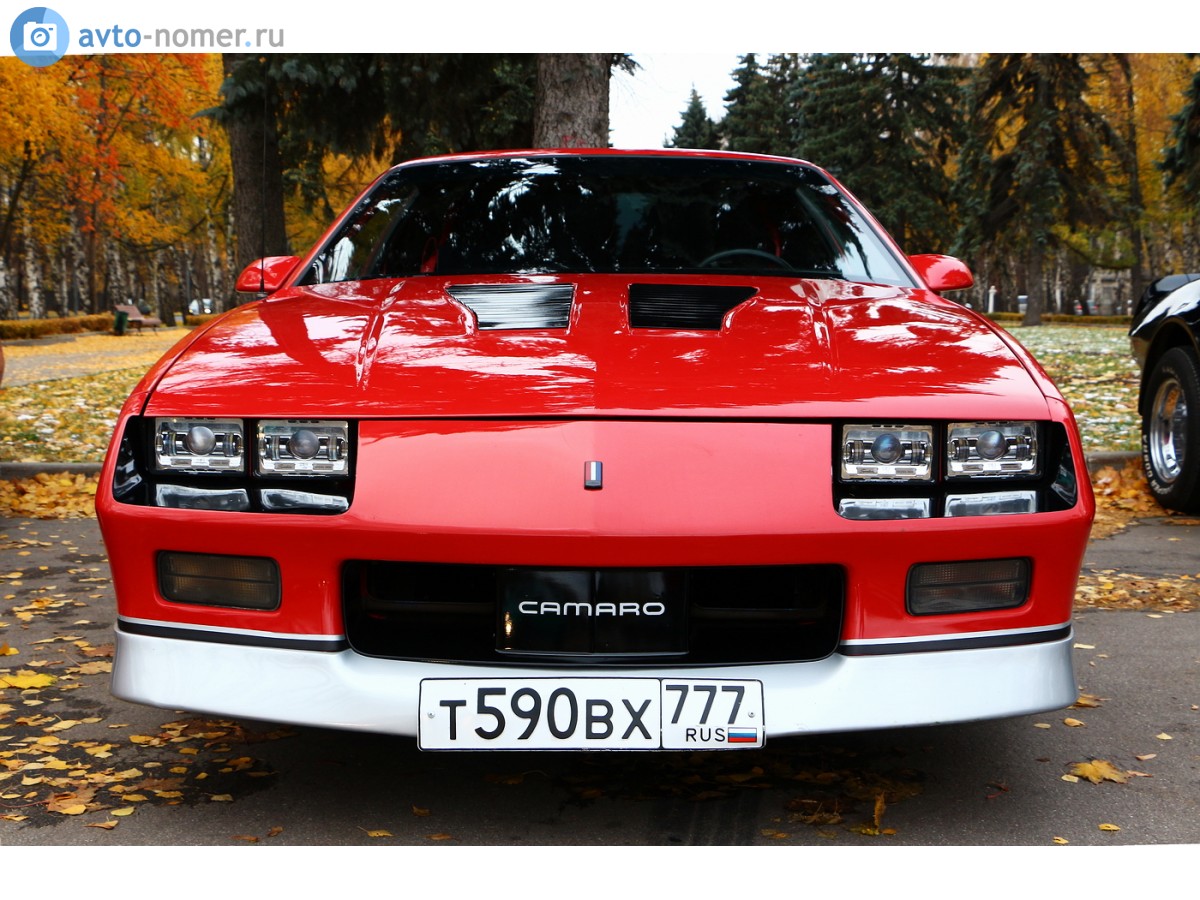 т 590 вх 777, Chevrolet Camaro 3rd gen Coupé (F III), 1981–1992