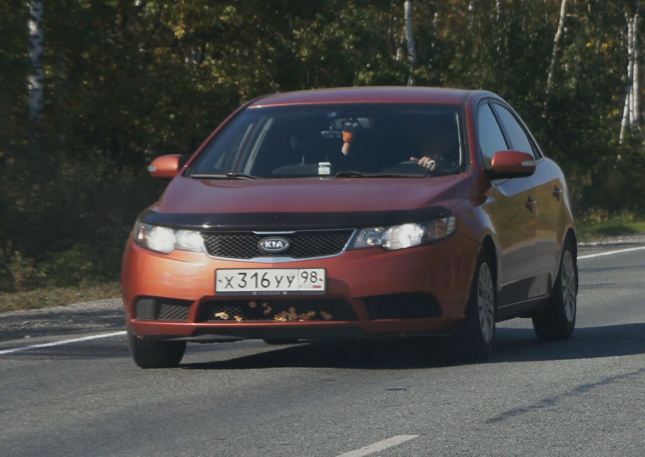 х 316 уу 98, Kia Cerato 2nd gen Sedan (TD), 2009–2013