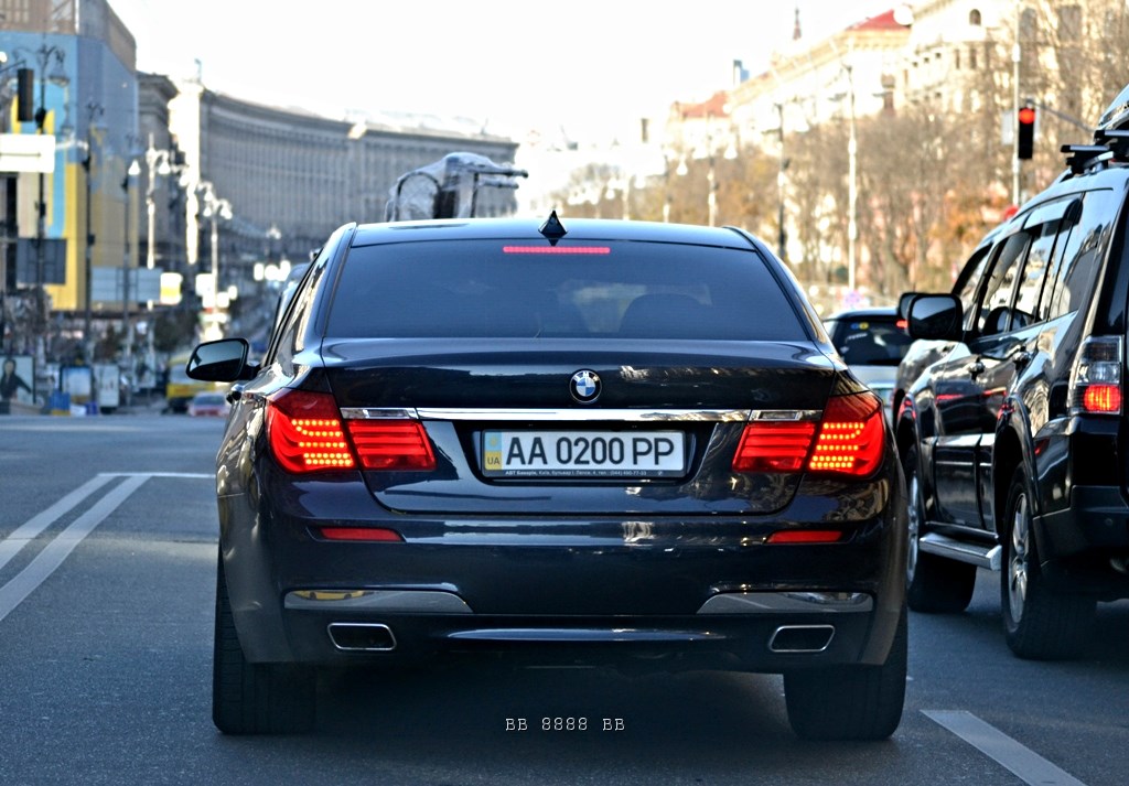 AA 0200 PP, BMW 7 Series 5th gen (F01–F04), 2008–2015