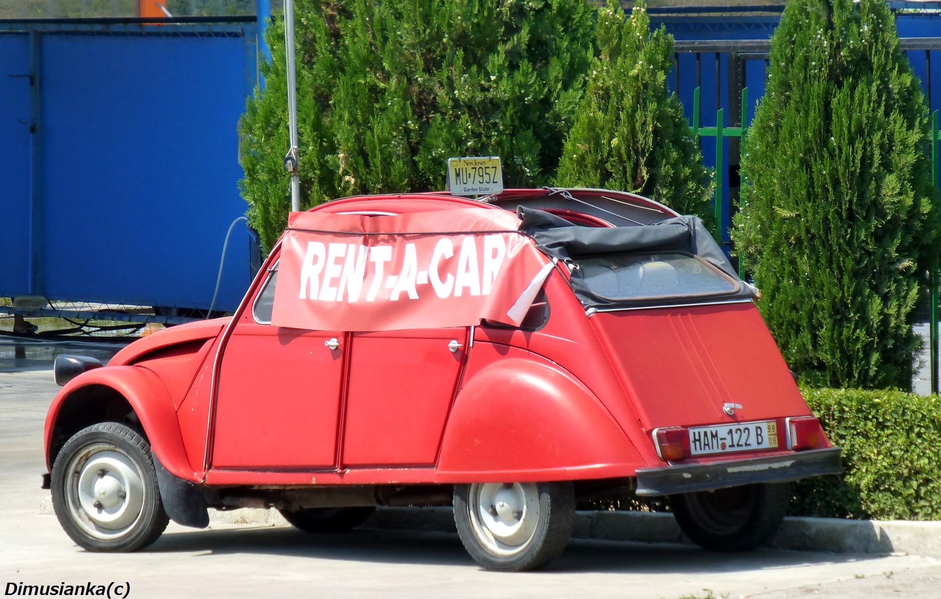 MU-795Z, License plate without vehicle 