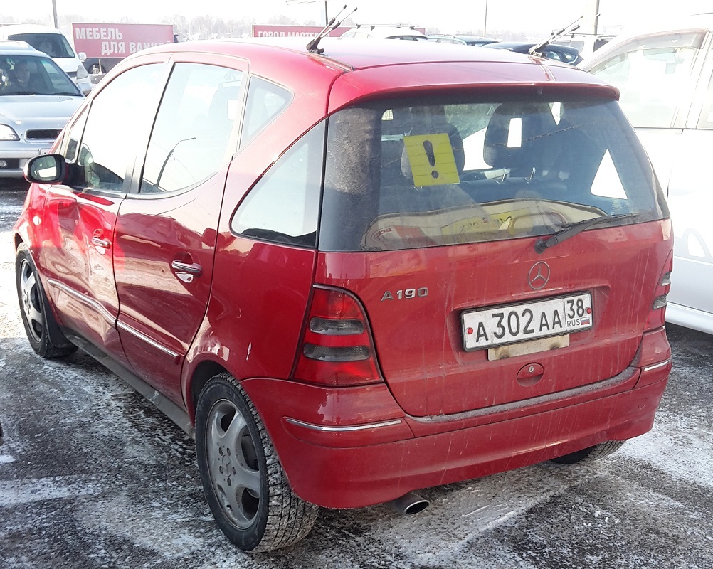 а 302 аа 38, Mercedes-Benz A-Klasse 1st gen (W168), 1997–2004