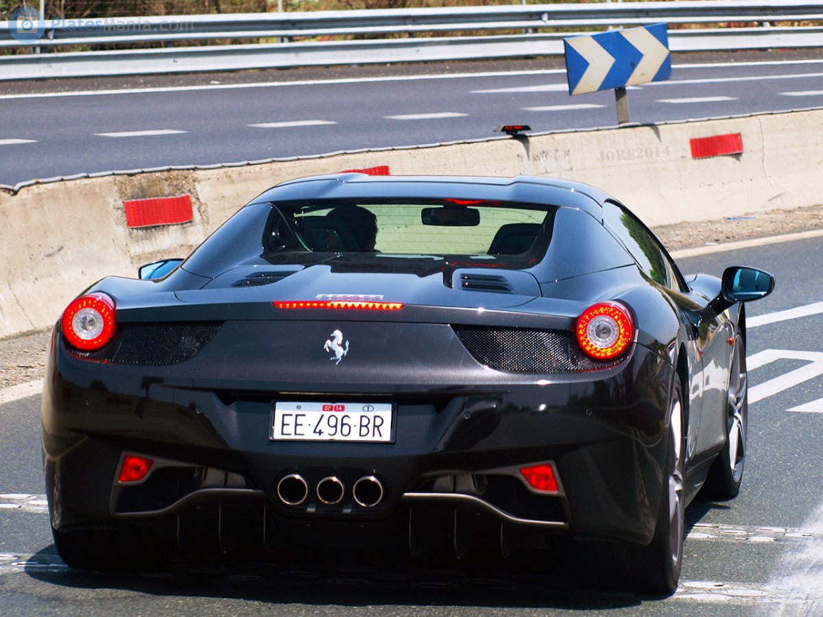 EE 496 BR, Ferrari 458 1st gen Spider (F142), 2011–2015
