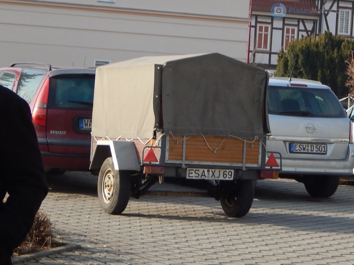 ESA XJ 69, Regular plates 