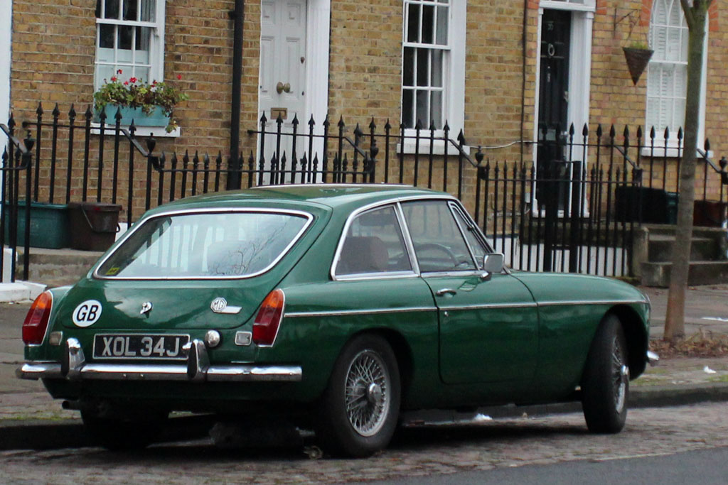 XOL34J, MG B 1st gen GT Coupé, 1965–1980