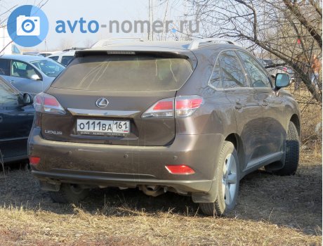 о111ва161, Lexus RX