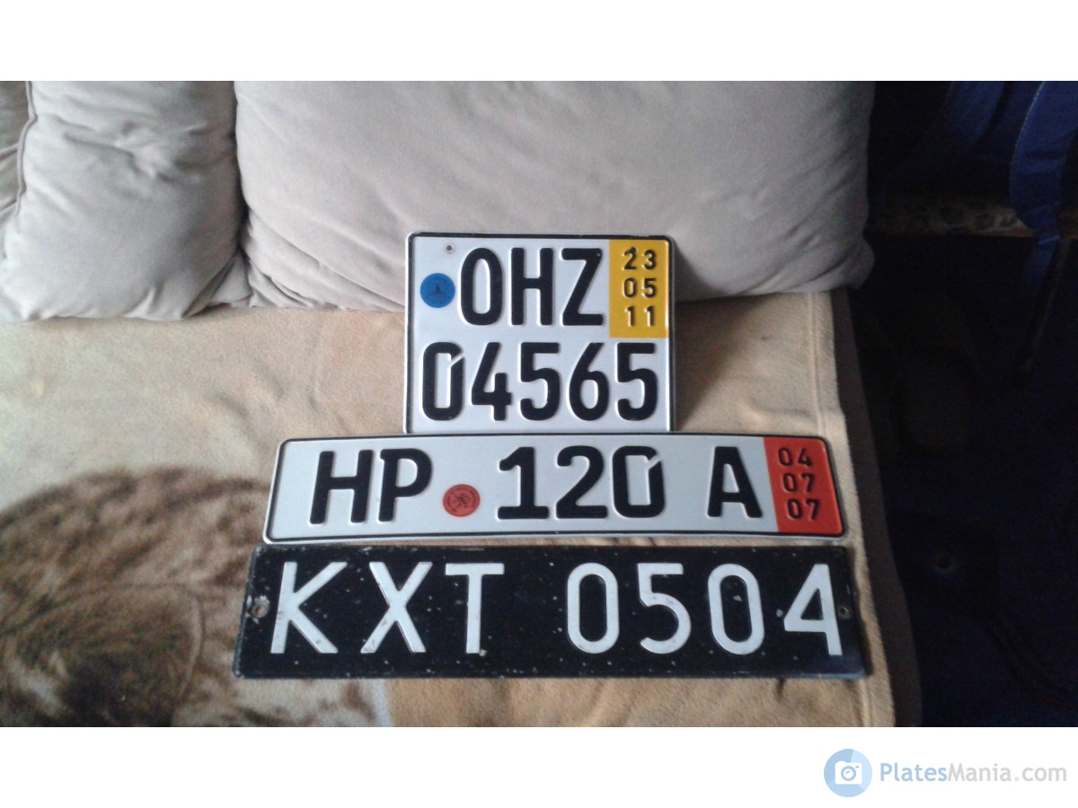 KXT 0504, License plate without vehicle 