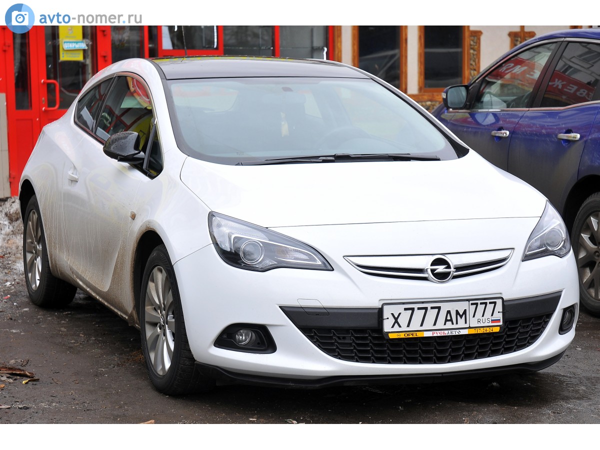 х 777 ам 777, Opel Astra 4th gen GTC (OPC) 3-door Hatch (J; P10), 2012–2018