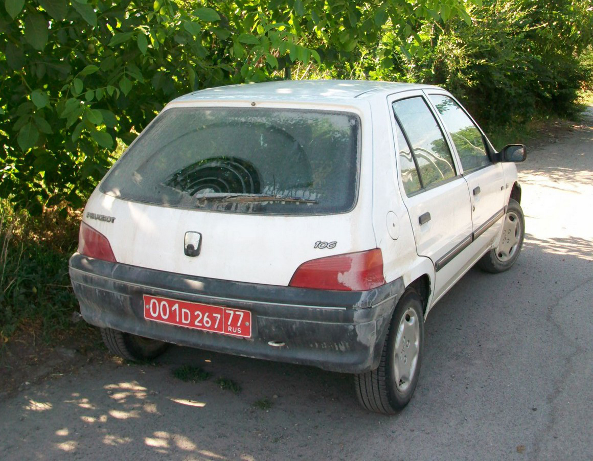 001 D 267 77, Peugeot 106 1st gen 5-door Hatch (1C), facelift, 1996–2003