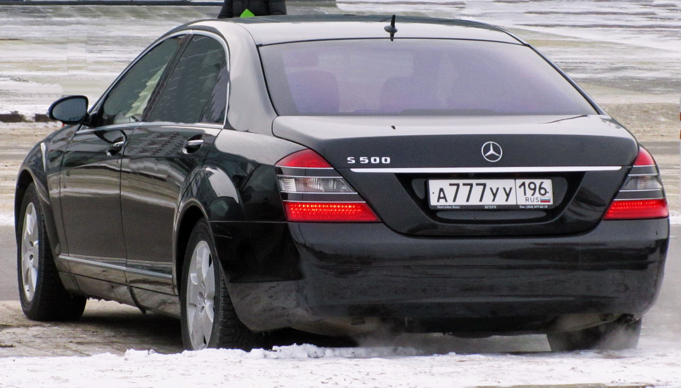 а 777 уу 196, Mercedes-Benz S-Klasse 7th gen (W221/V221), 2005–2013