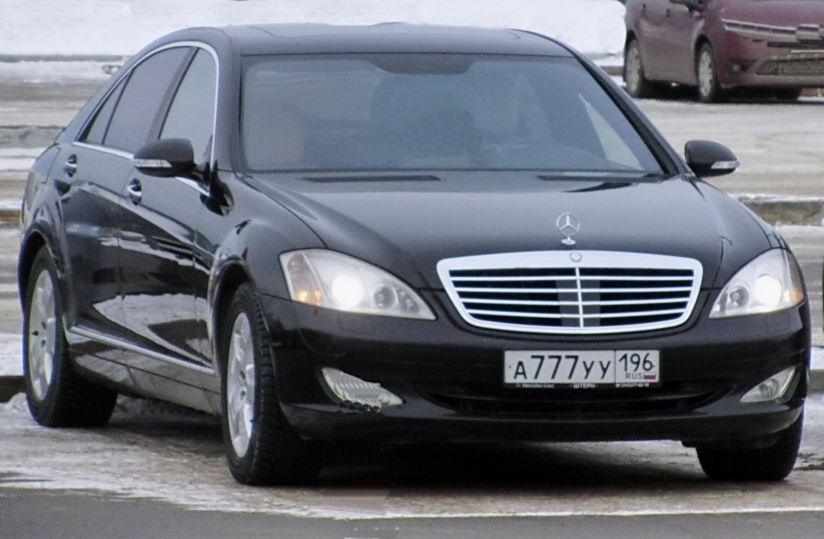 а 777 уу 196, Mercedes-Benz S-Klasse 7th gen (W221/V221), 2005–2013