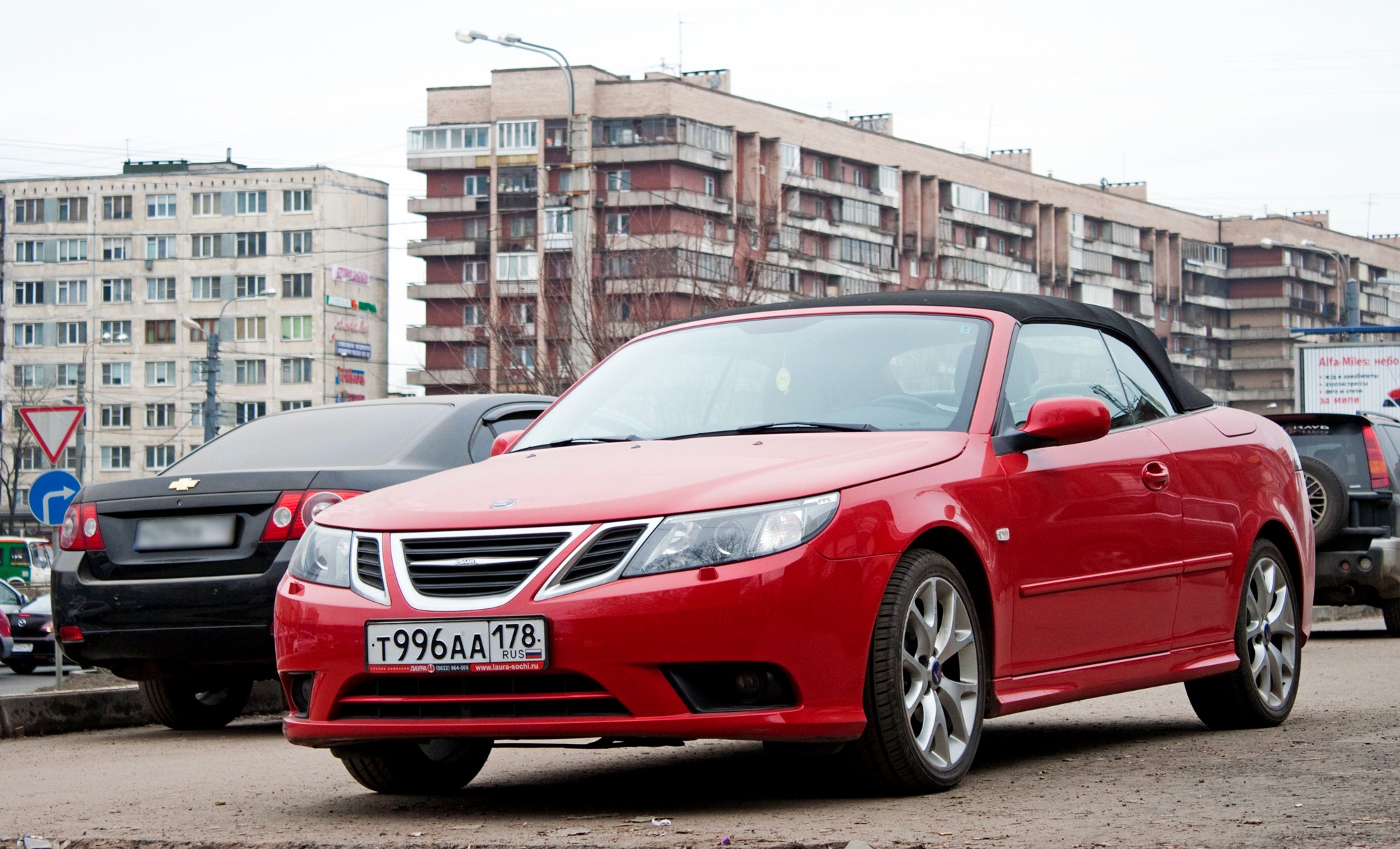 т 996 аа 178, SAAB 9-3 2nd gen Convertible (YS3F), facelift, 2007–2012