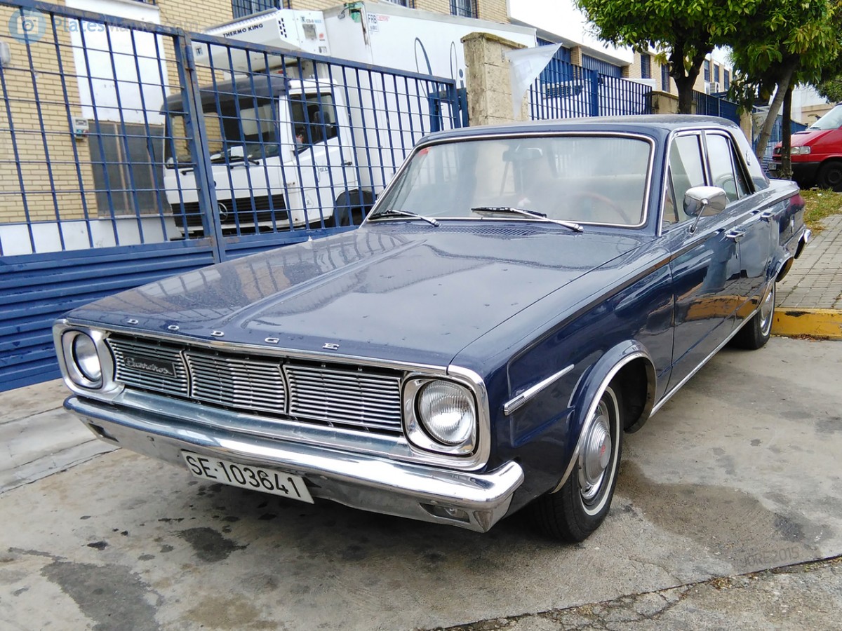 SE-103641, Dodge Dart 3rd gen 1966 4-door Sedan (BL1/BL2), 3rd facelift, 1965–1966  (–1967 for ES-market)