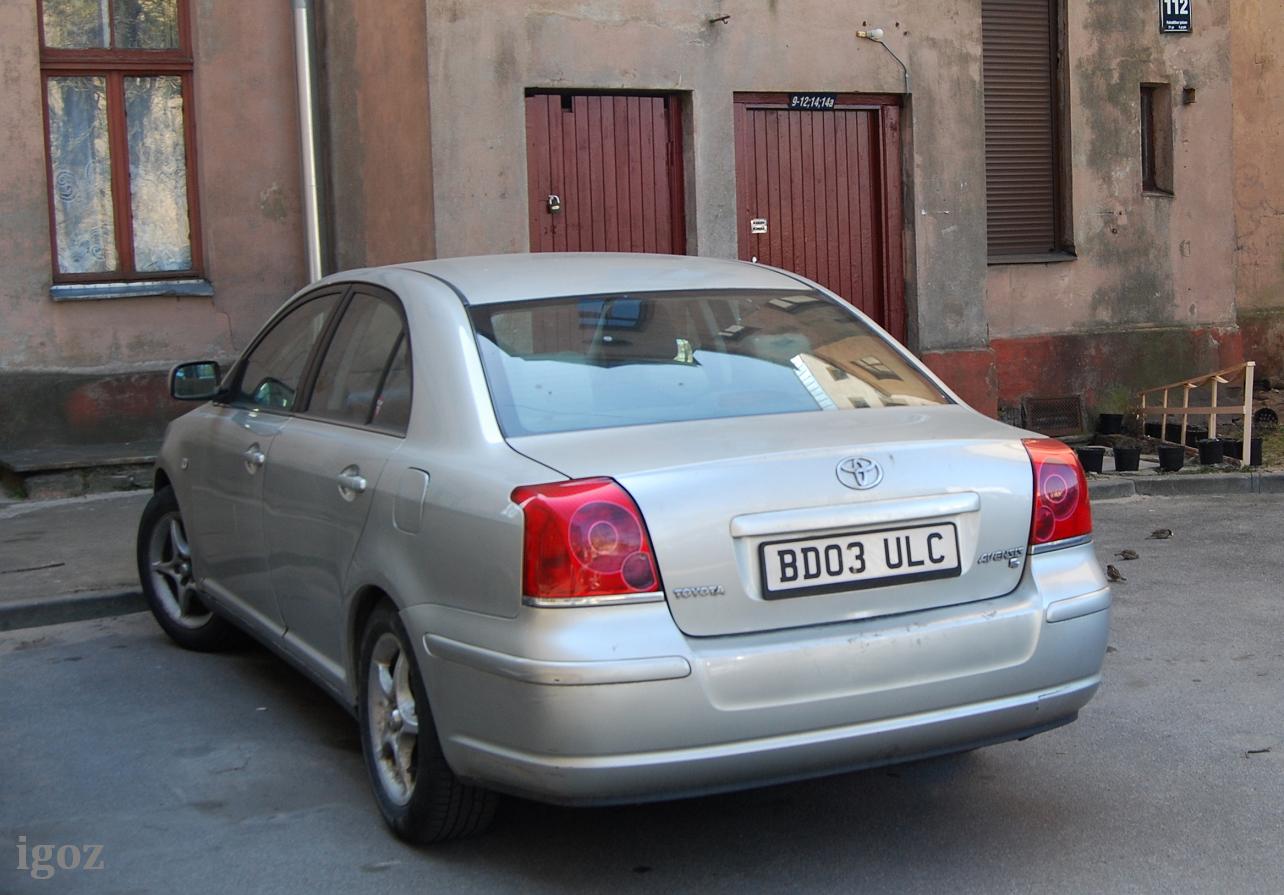 BD03ULC, Toyota Avensis 2nd gen Sedan/Liftback (T250), 2003–2009