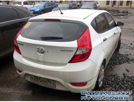 н285нн163, Hyundai Solaris