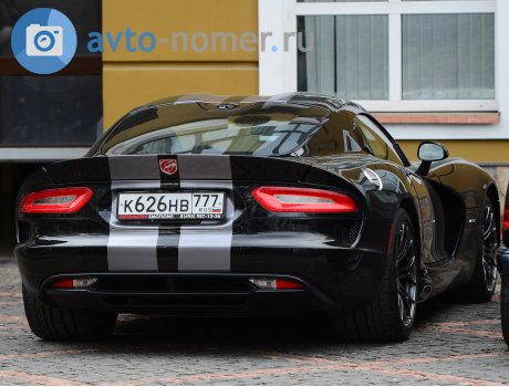 к626нв777, Dodge Viper