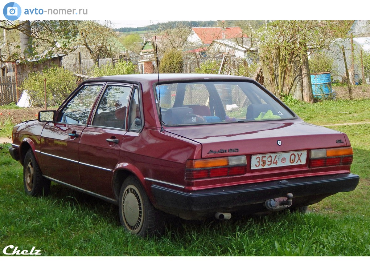 3594 OX, Audi 80 2nd gen 4-door Sedan (B2/81/85), 1978–1986