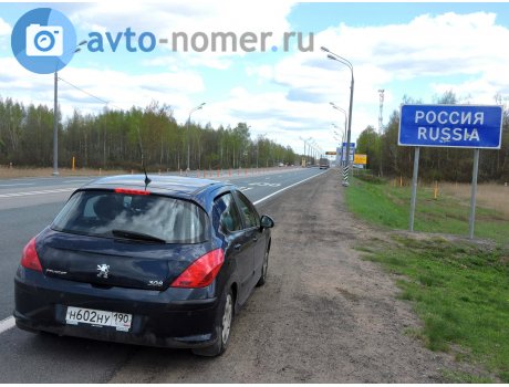 н602ну190, Peugeot 308