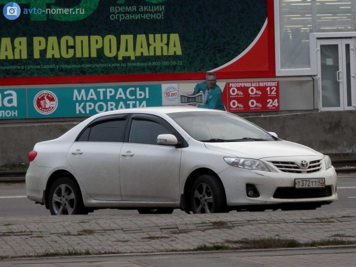 т 372 тт 42, Toyota Corolla 10th gen (Altis) Sedan (E140/E150), 2006–2013 (–2020 for ZA-market)