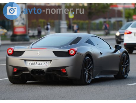 х666аа77, Ferrari 458