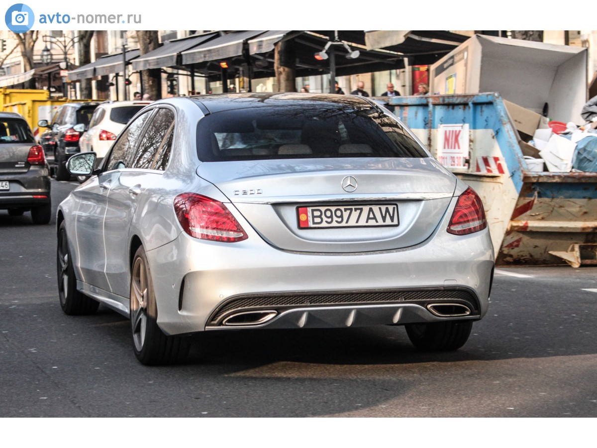 B 9977 AW, Mercedes-Benz C-Klasse 4th gen Sedan (W205), 2014–2021