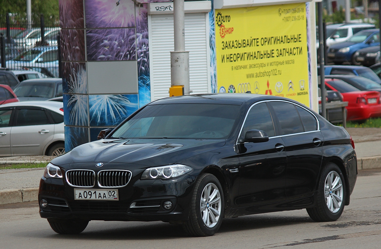 а 091 аа 02, BMW 5 Series 6th gen Sedan (F10/F18), 2010–2017