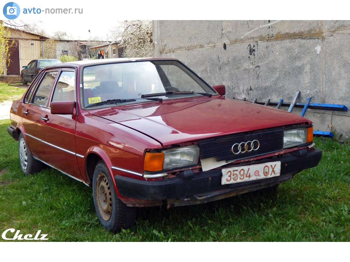 3594 OX, Audi 80 2nd gen 4-door Sedan (B2/81/85), 1978–1986